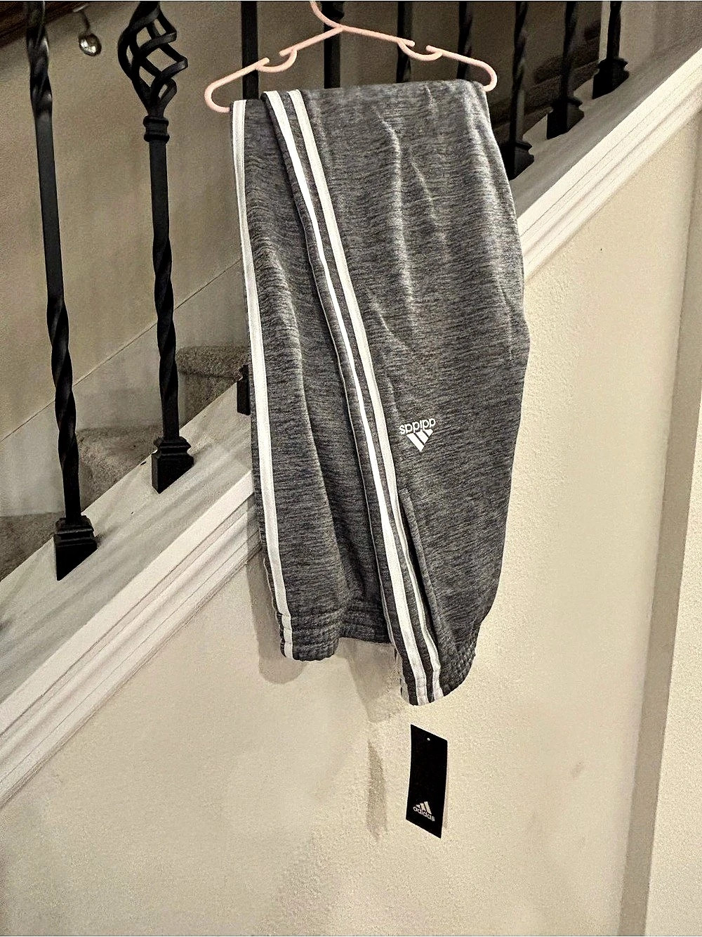 adidas Tiro 17 Boys XL 18-20 Gray White Track Pants NWT